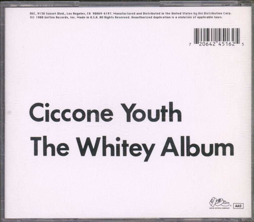 Ciccone Youth - Whitey Album - Cd