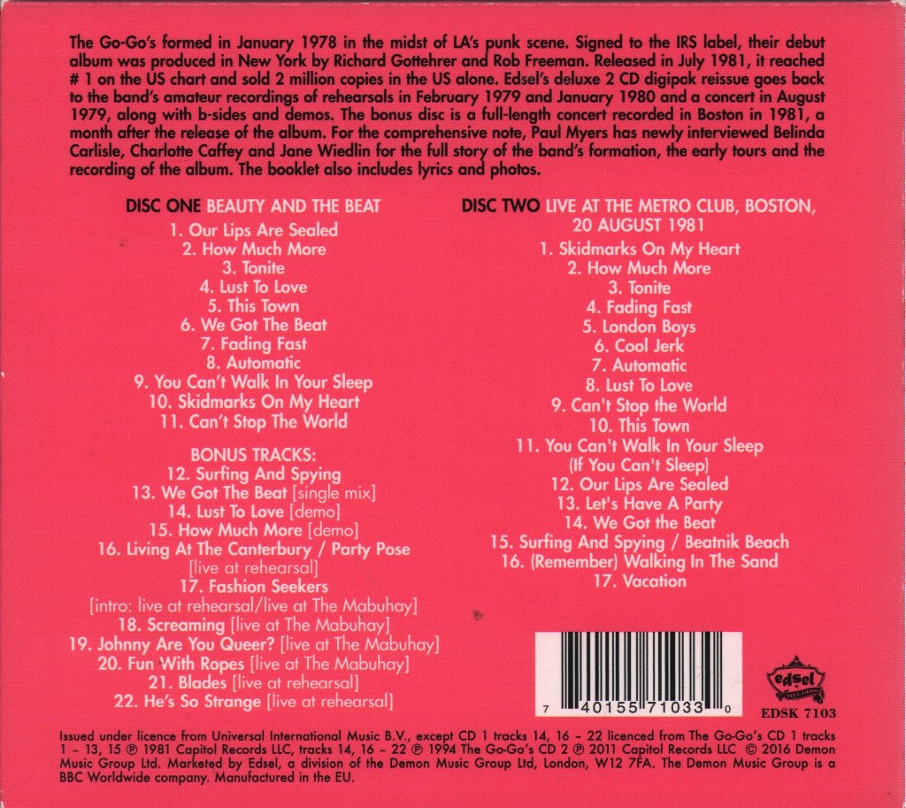 Go-Go's - Beauty And The Beat - Double Cd