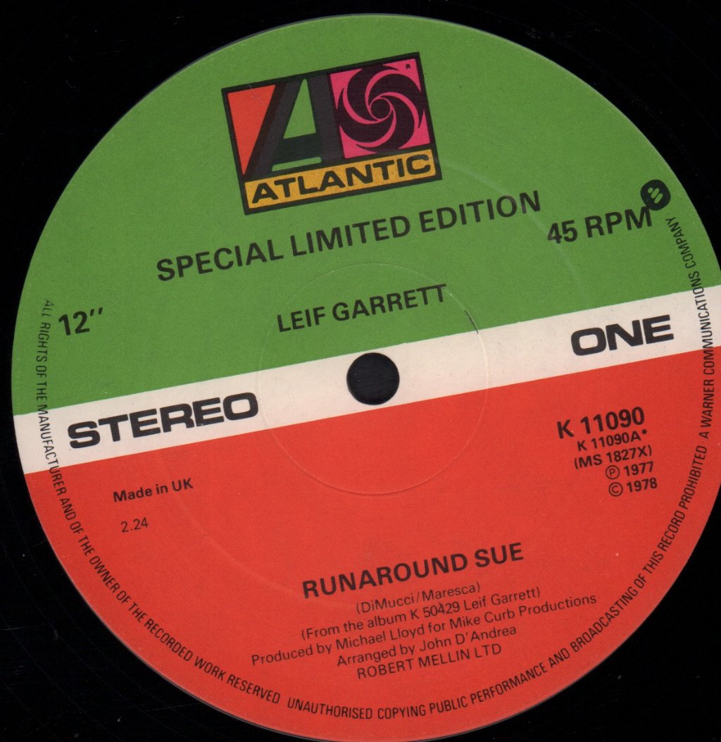 Leif Garrett - Runaround Sue - 12 Inch