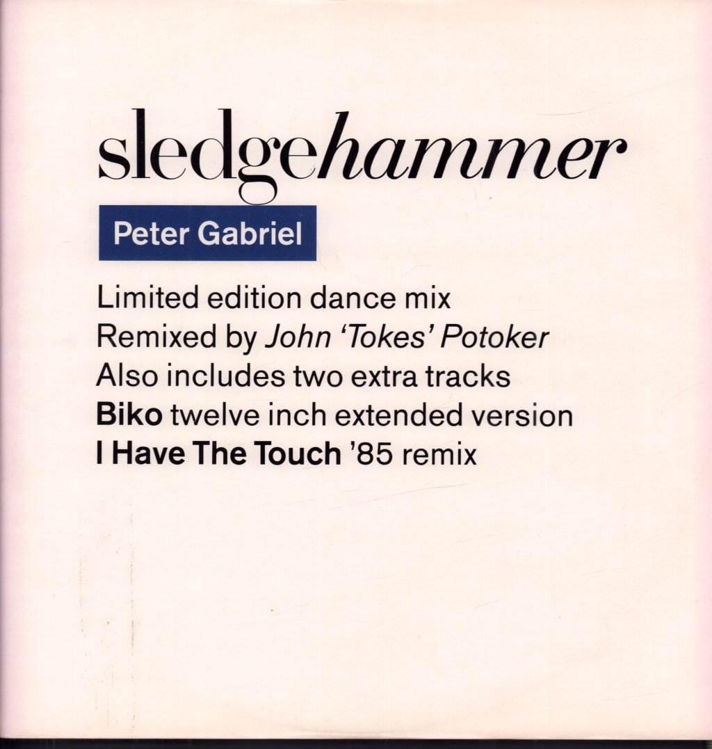 Peter Gabriel - Sledgehammer - 12 Inch