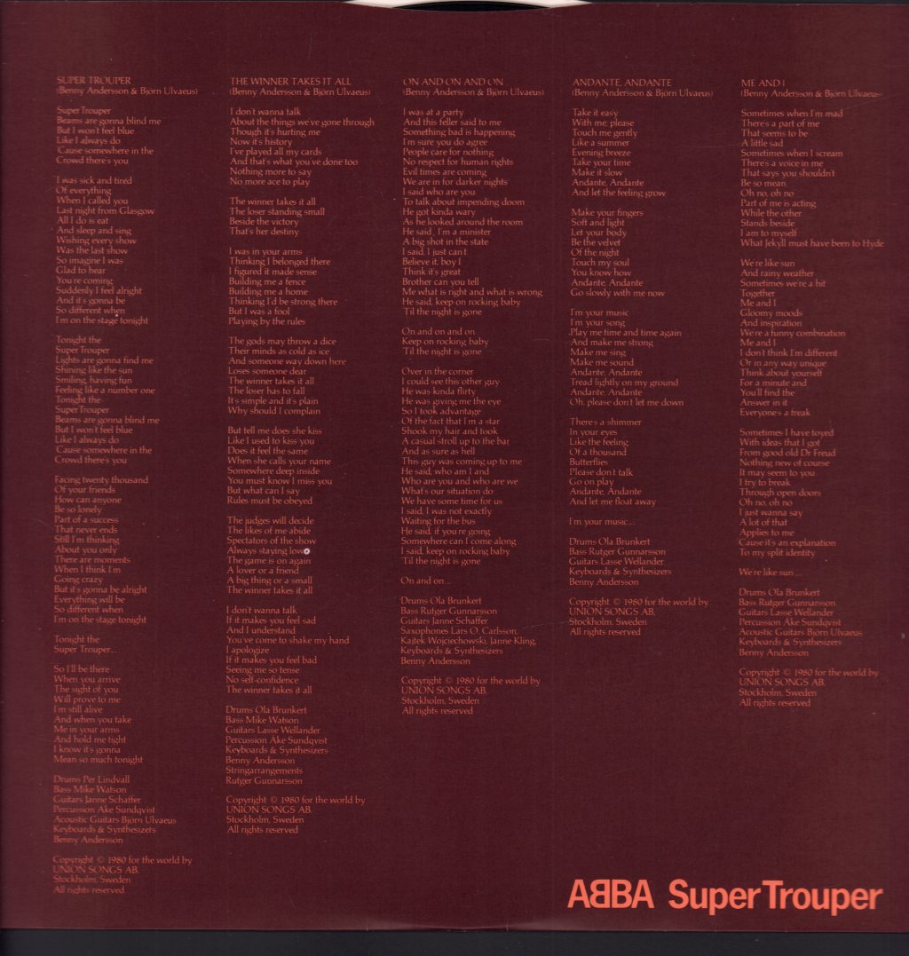 ABBA - Super Trouper - Lp Box Set
