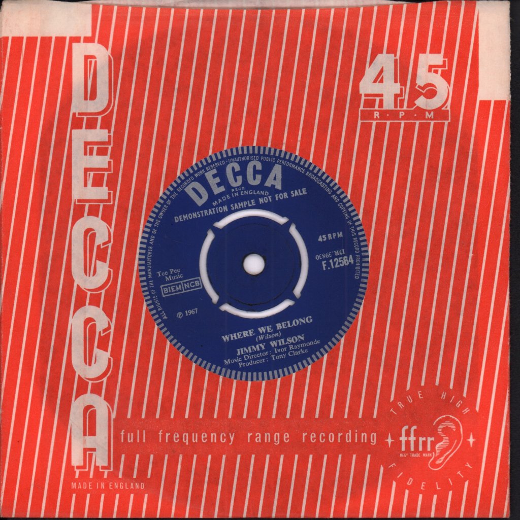 Jimmy Wilson And The Pets - Edelweiss - 7 Inch