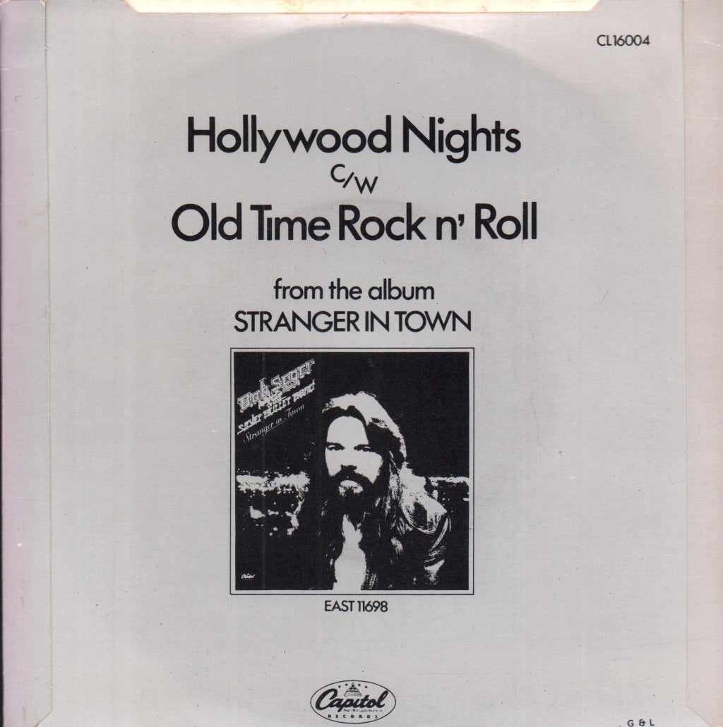 Bob Seger And The Silver Bullet Band - Hollywood Nights - 7 Inch