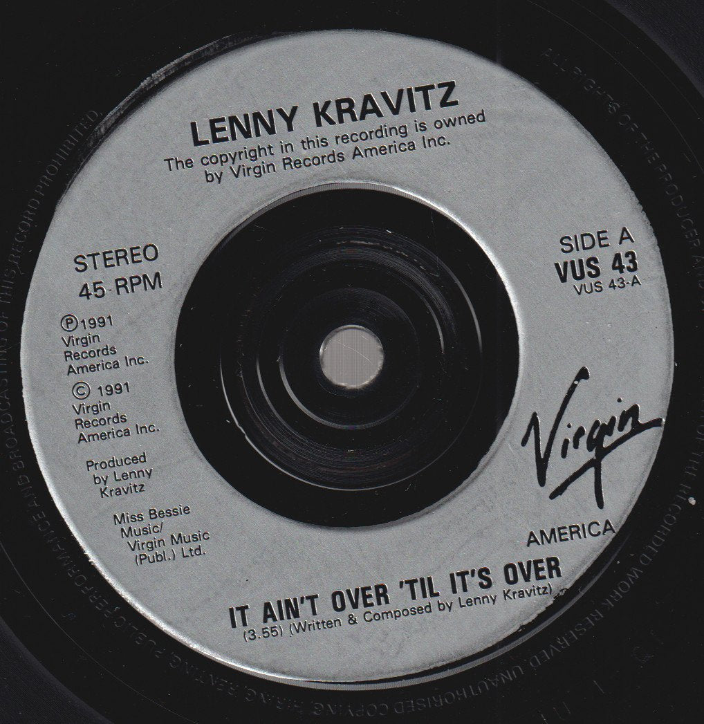 Lenny Kravitz - It Ain't Over Til It's Over - 7 Inch