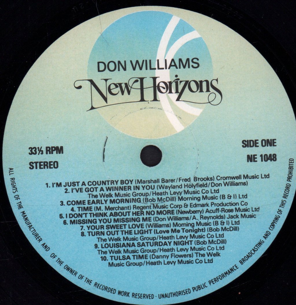 Don Williams - New Horizons - Lp