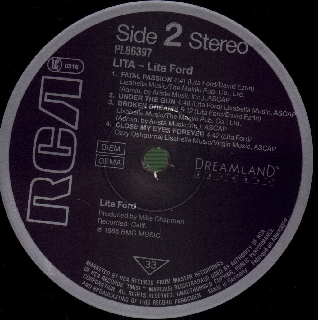 Lita Ford - Lita - Lp