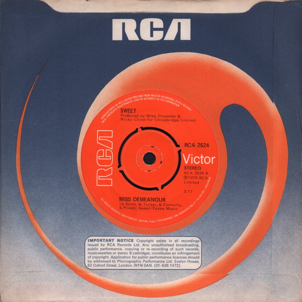 Sweet - Fox On The Run - 7 Inch