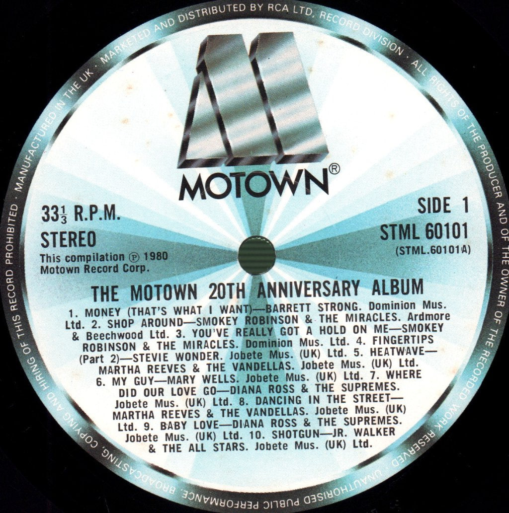 Various Artists - Motown 20th Anniversary Album - Double Lp