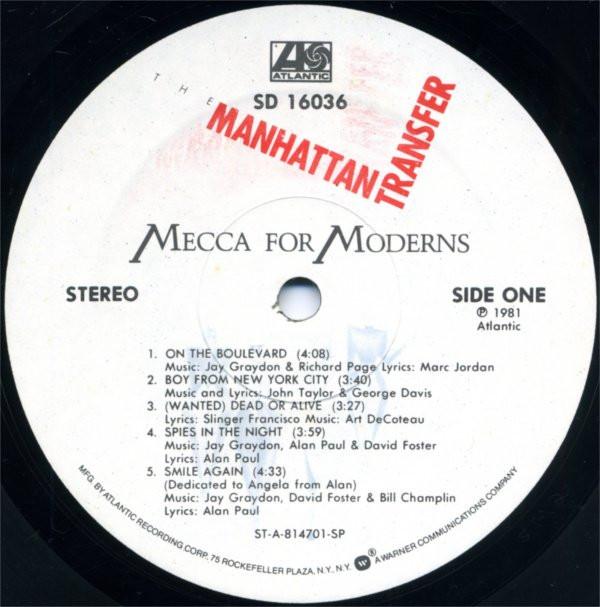 Manhattan Transfer - Mecca For Moderns - Lp
