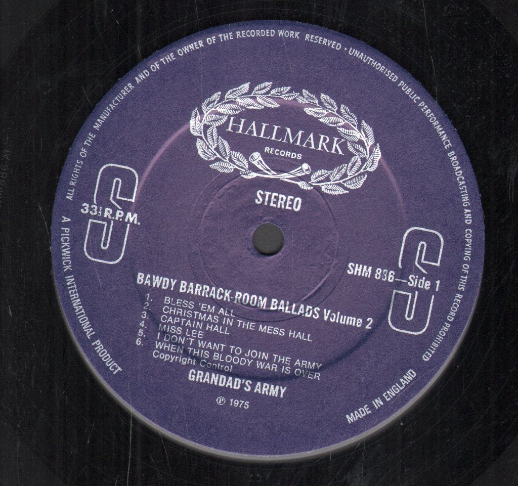 Grandad's Army - Bawdy Barrack-Room Ballads Vol. 2 - Lp