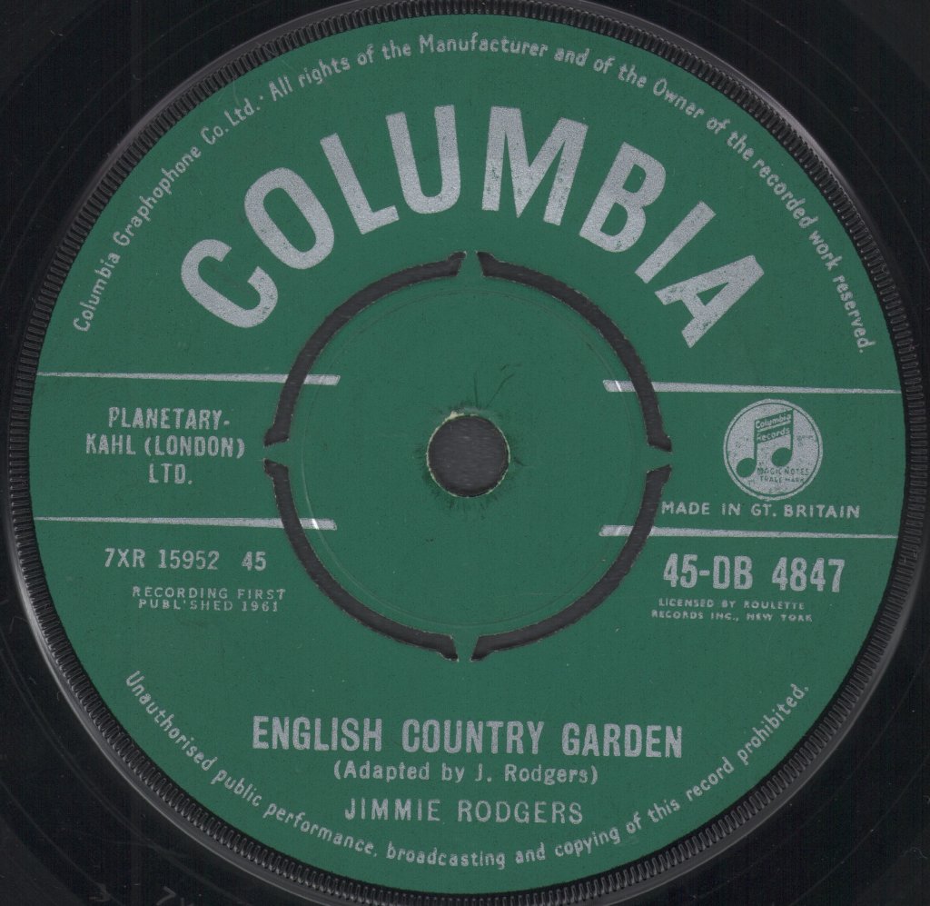 Jimmie Rodgers - A Little Dog Cried - 7 Inch
