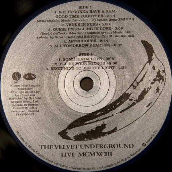 Velvet Underground - Live MCMXCIII - Lp Set