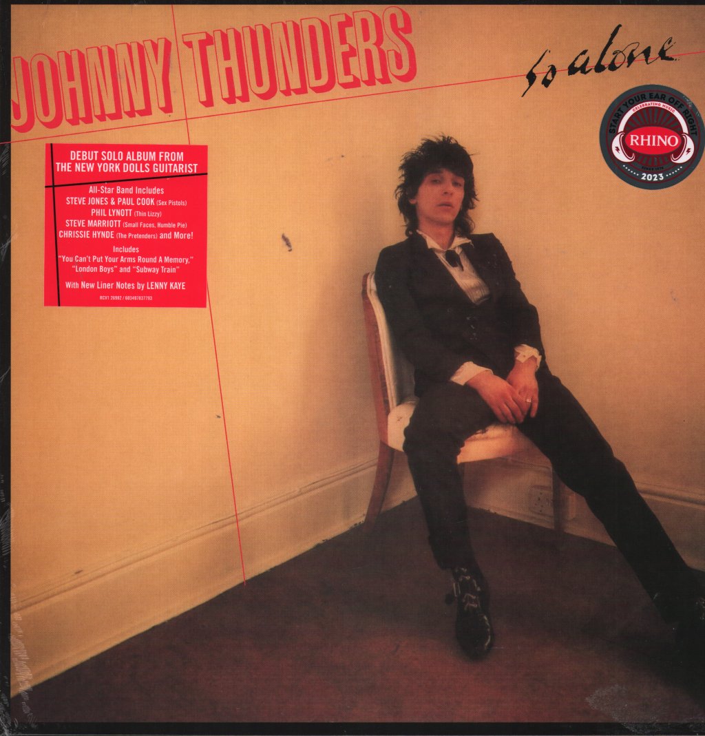 Johnny Thunders - So Alone (Red Vinyl) - Lp