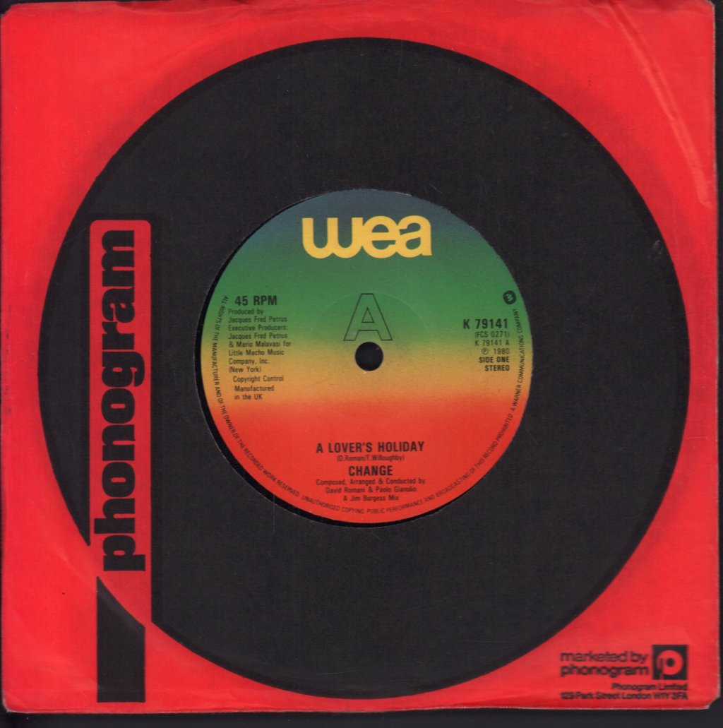 Change (80'S Pop Group) - A Lover's Holiday - 7 Inch