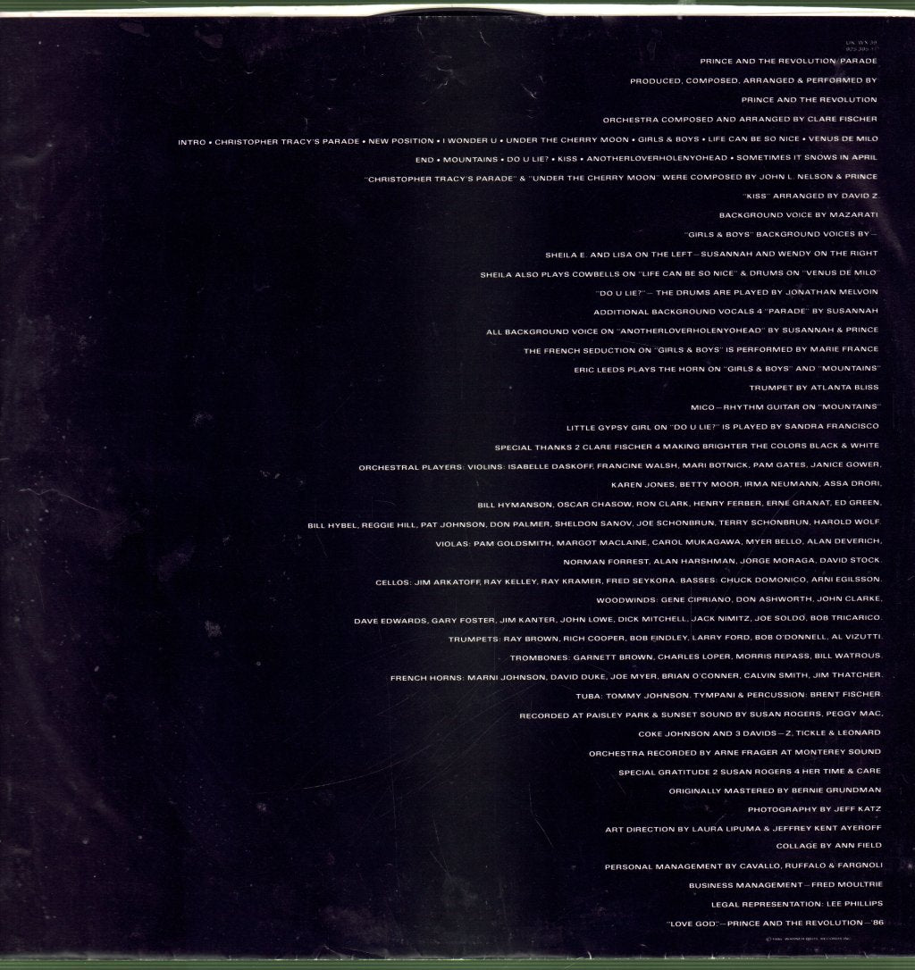 Prince - Parade - Lp