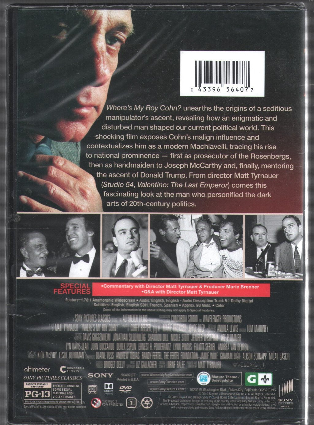 Matt Tyrnauer - Where's My Ron Cohn? - Dvd