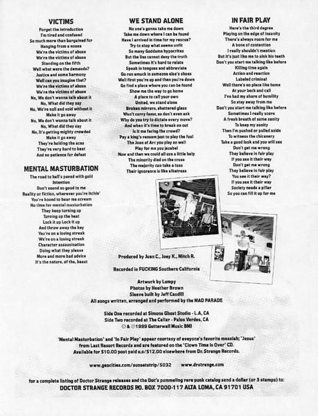 Mad Parade - MP - 7 Inch