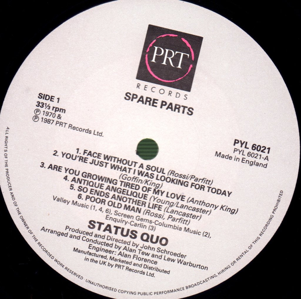 Status Quo - Spare Parts - Lp