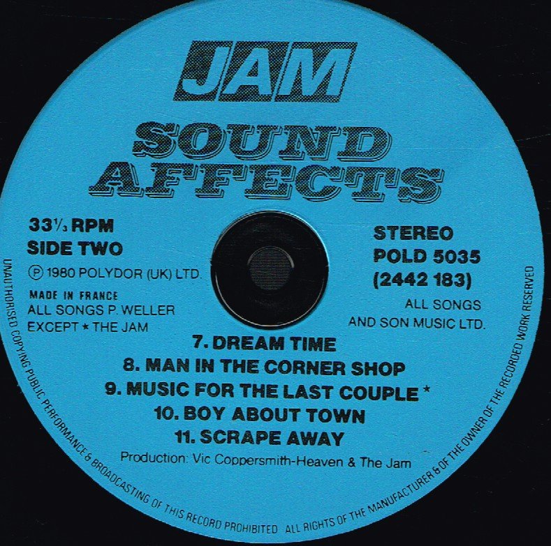Jam - Sound Affects - Lp