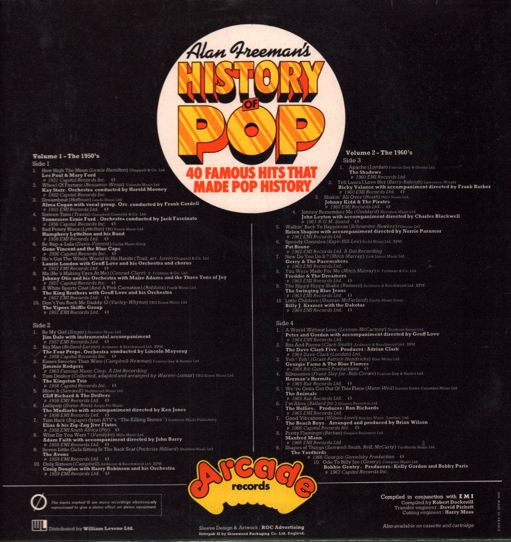Various Artists - Alan Freeman's History Of Pop - Double Lp