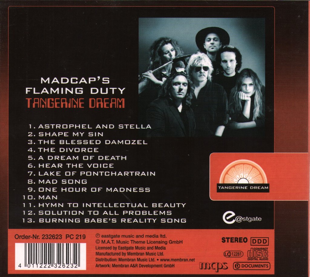 Tangerine Dream - Madcap's Flaming Duty - Cd
