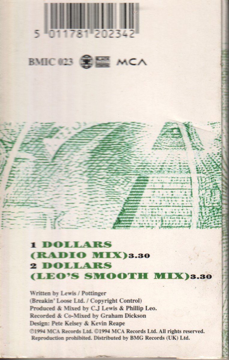 Cj Lewis - Dollars - Cassette