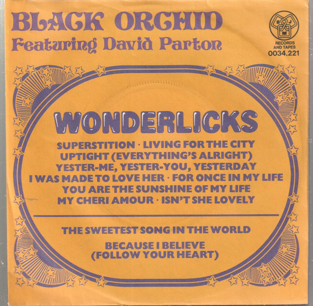 Black Orchid Featuring David Parton - Wonderlicks - 7 Inch