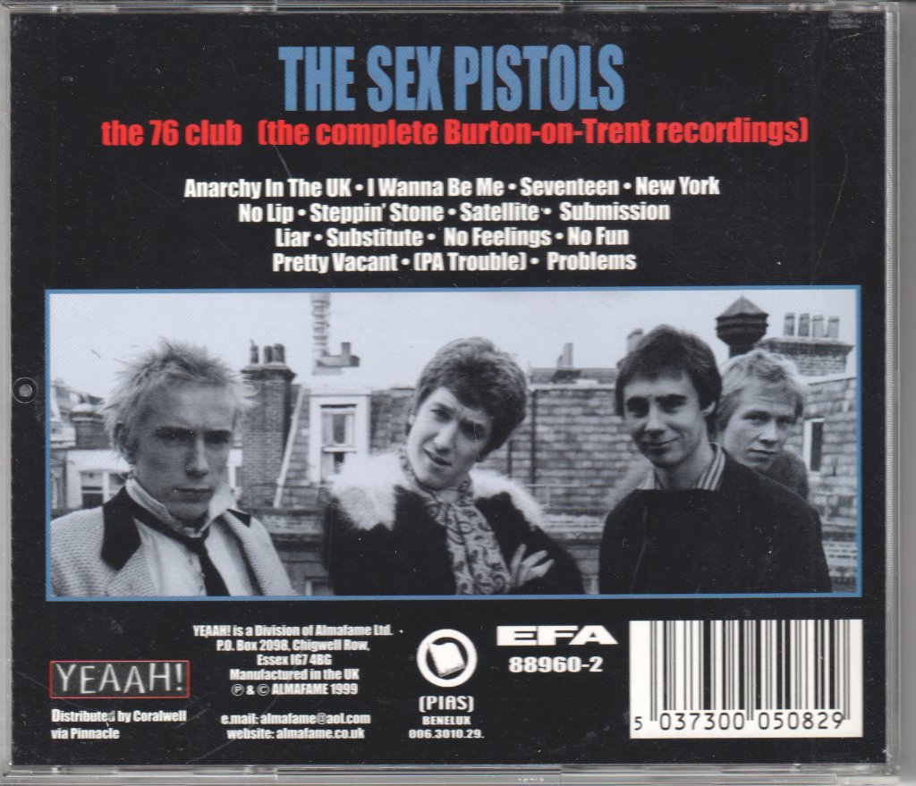 Sex Pistols - 76 Club [The Complete Burton-On-Trent-Recordings] - Cd