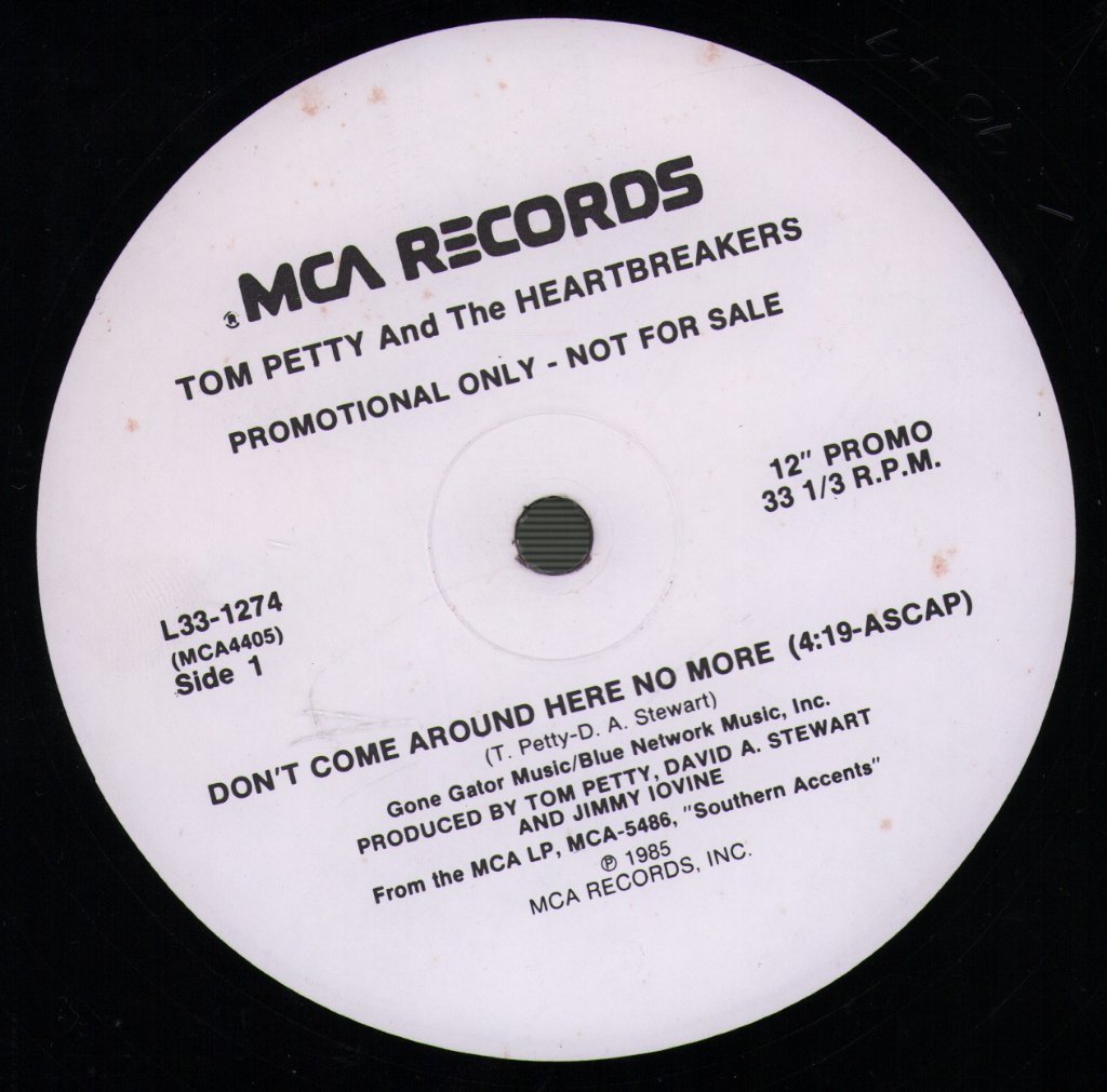 Tom Petty And The Heartbreakers - Don't Come Around Here No More - 12 Inch