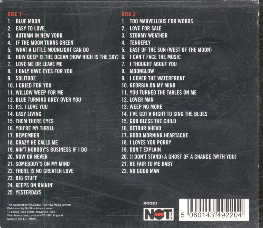 Billie Holiday - Great American Songbook - Double Cd