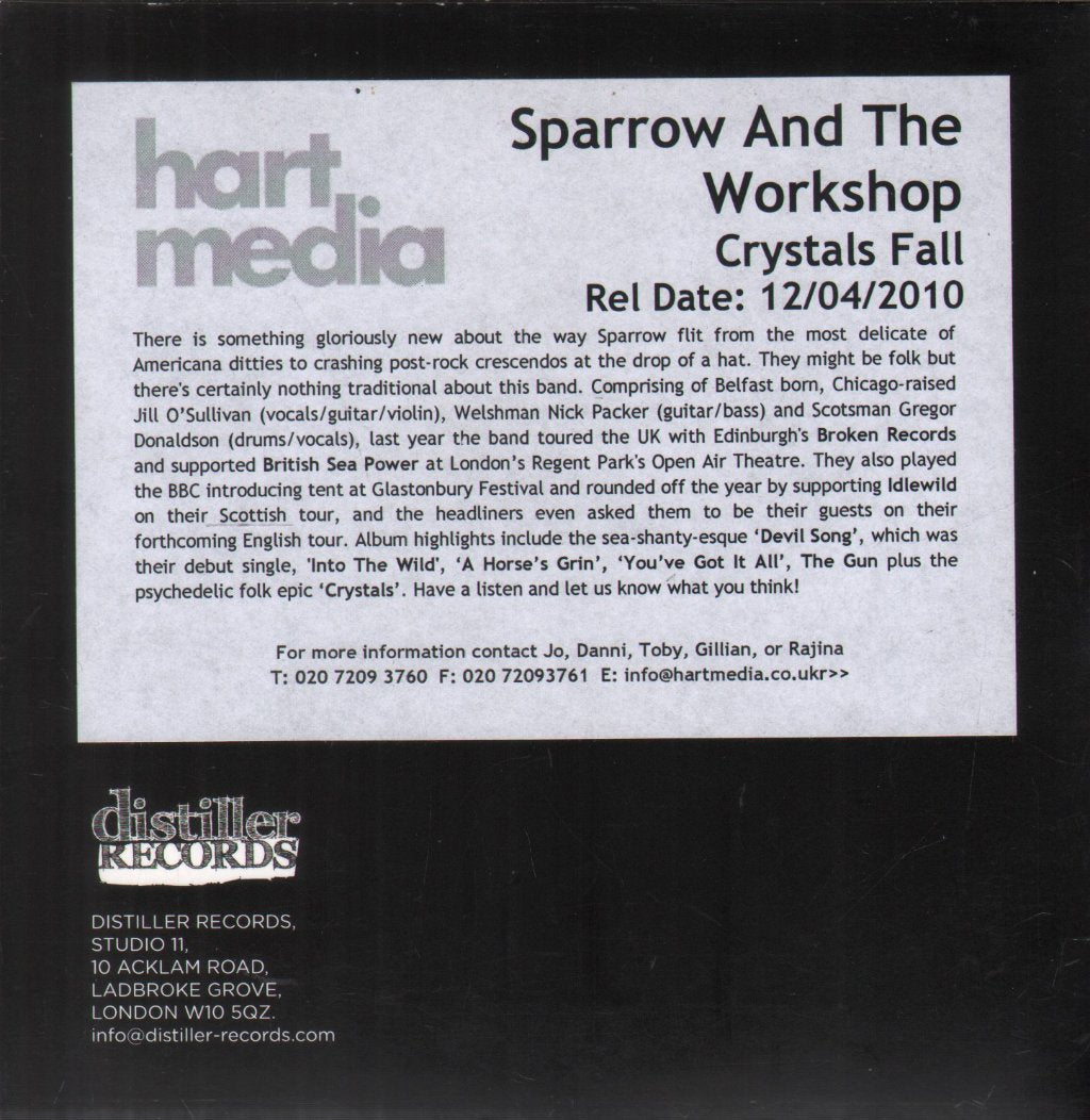 Sparrow And The Workshop - Crystals Fall - Cd