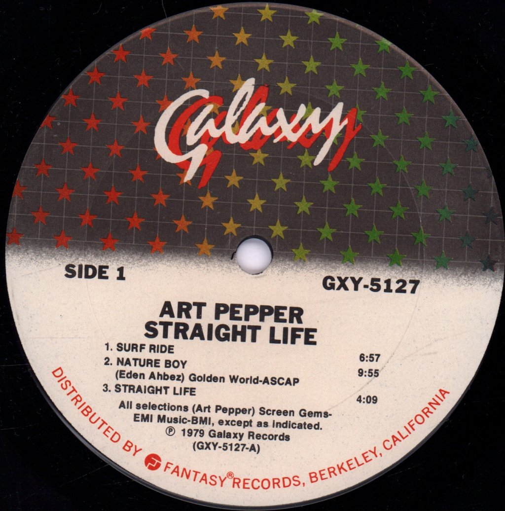 Art Pepper - Straight Life - Lp