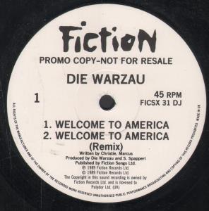 Die Warzau - Welcome To America - 12 Inch