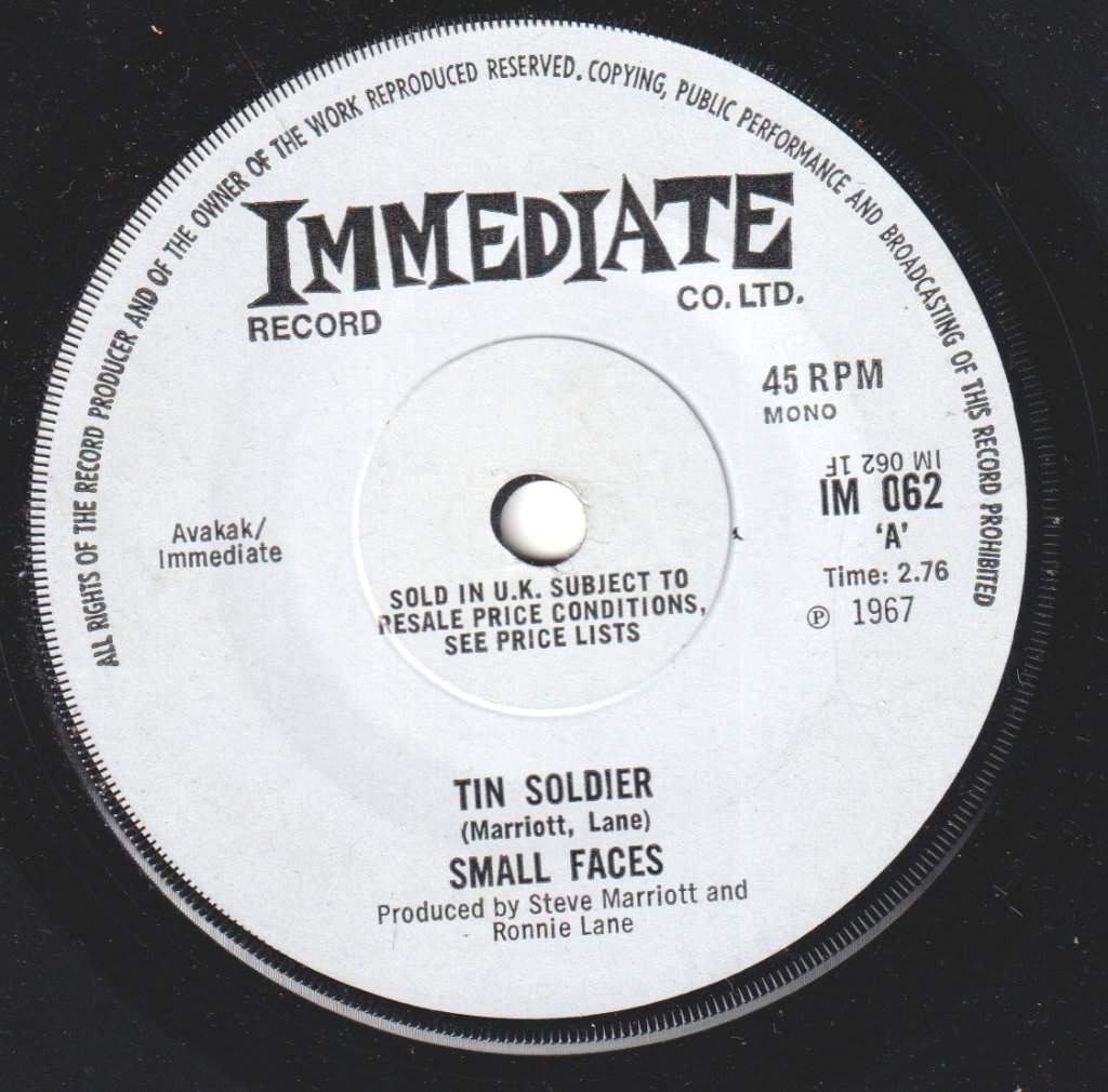 Small Faces - Tin Soldier - 7 Inch