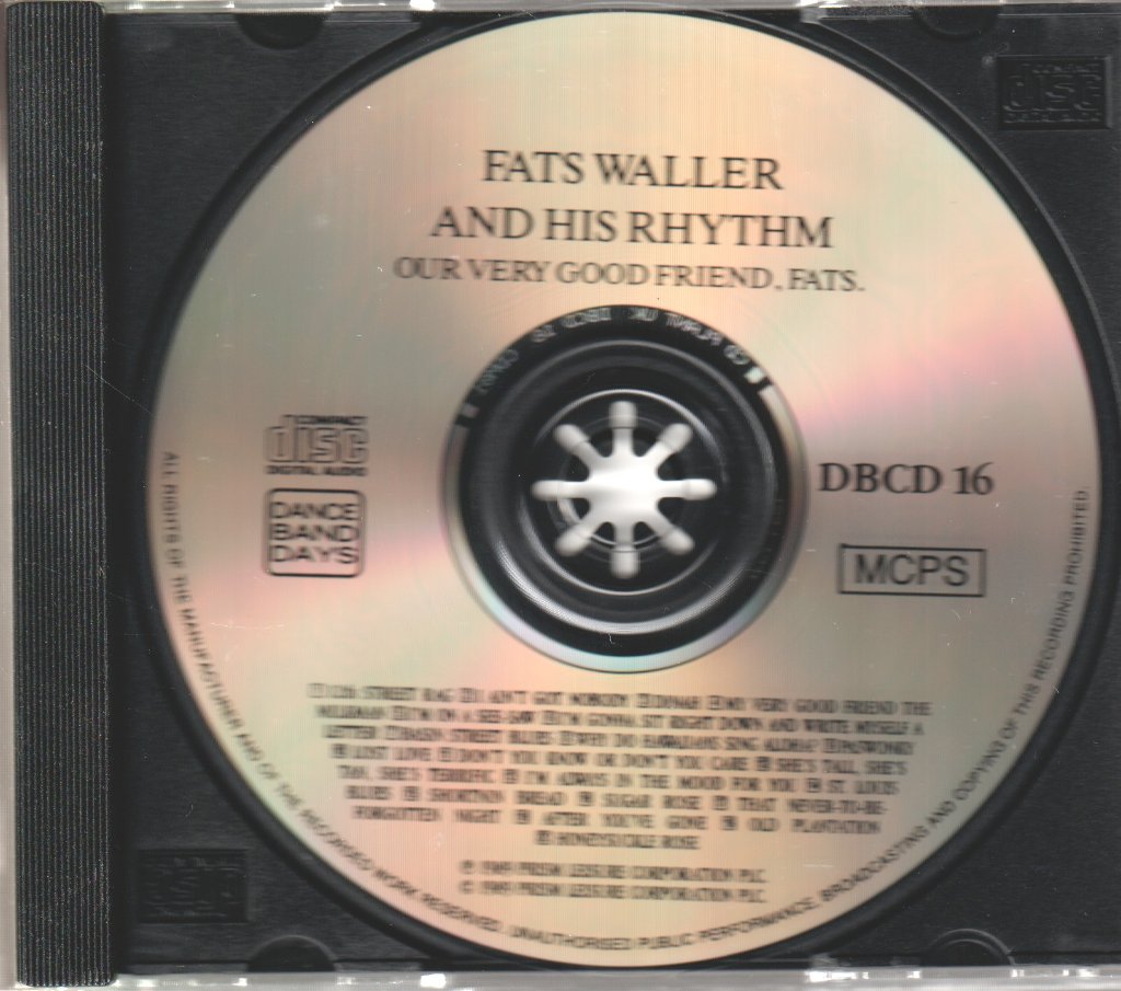 Fats Waller And His Rhythm - Our Very Good Friends, Fats - Cd