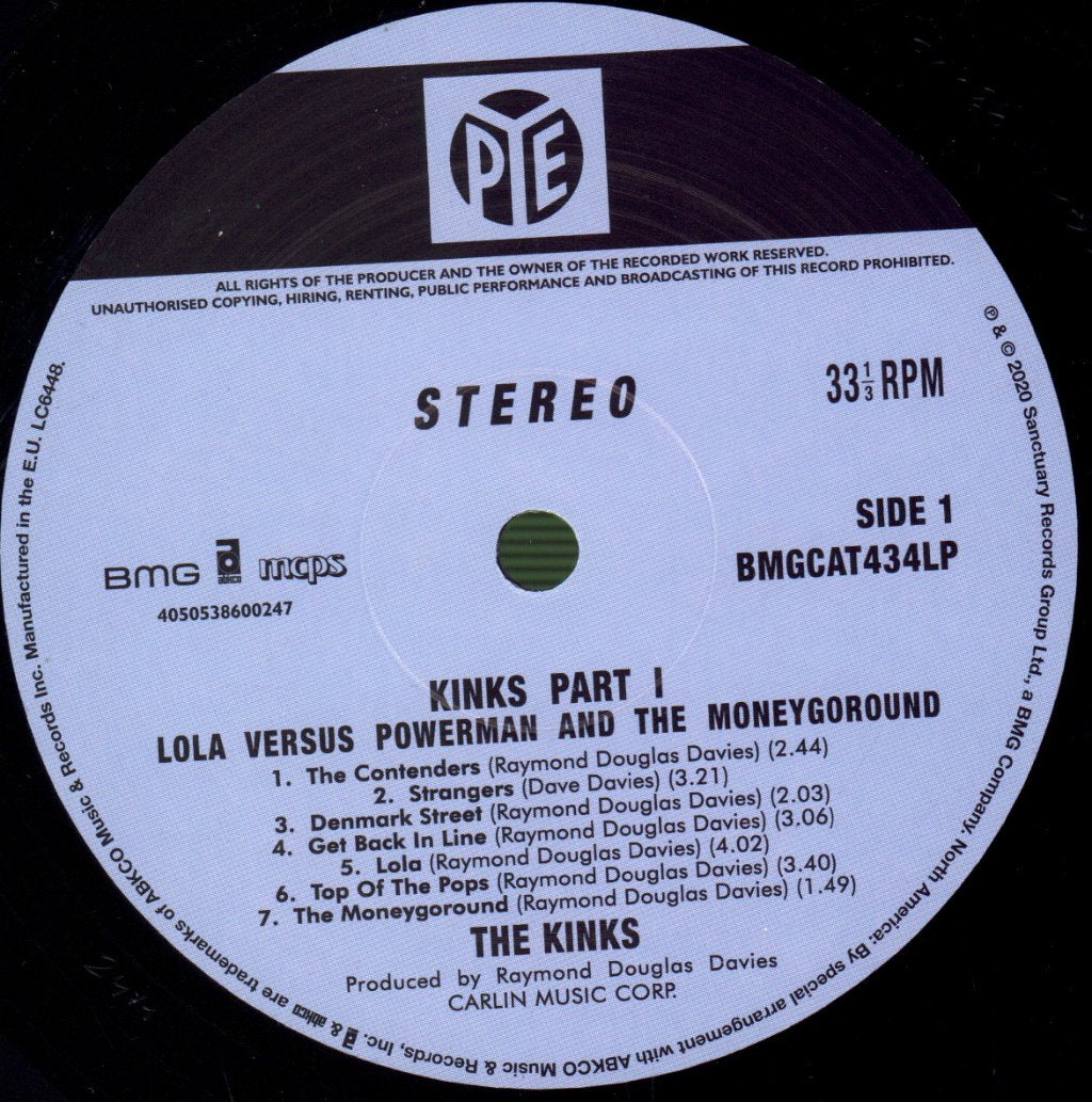 Kinks - Lola Versus Powerman And The Moneygoround Part One - Lp