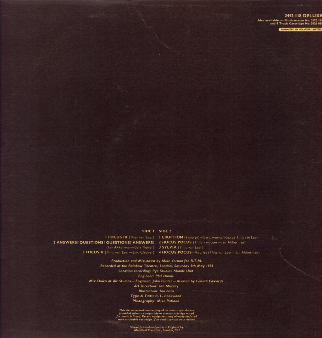 Focus - At The Rainbow - Lp