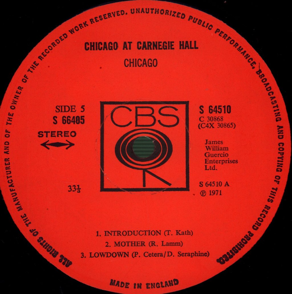 Chicago - Chicago At Carnegie Hall - Lp Set