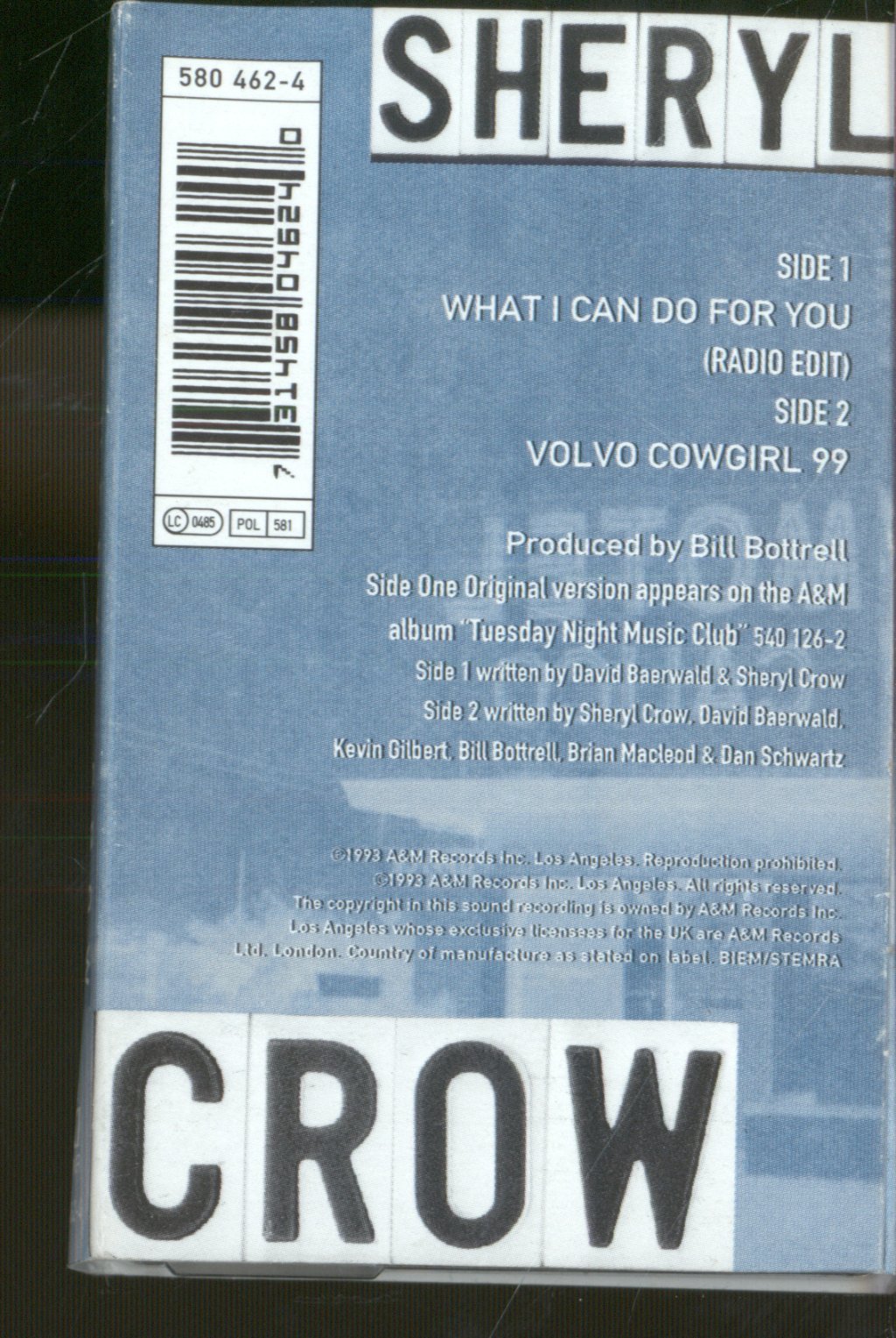 Sheryl Crow - What I Can Do For You - Cassette