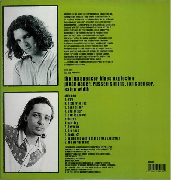 Jon Spencer Blues Explosion - Extra Width - Lp