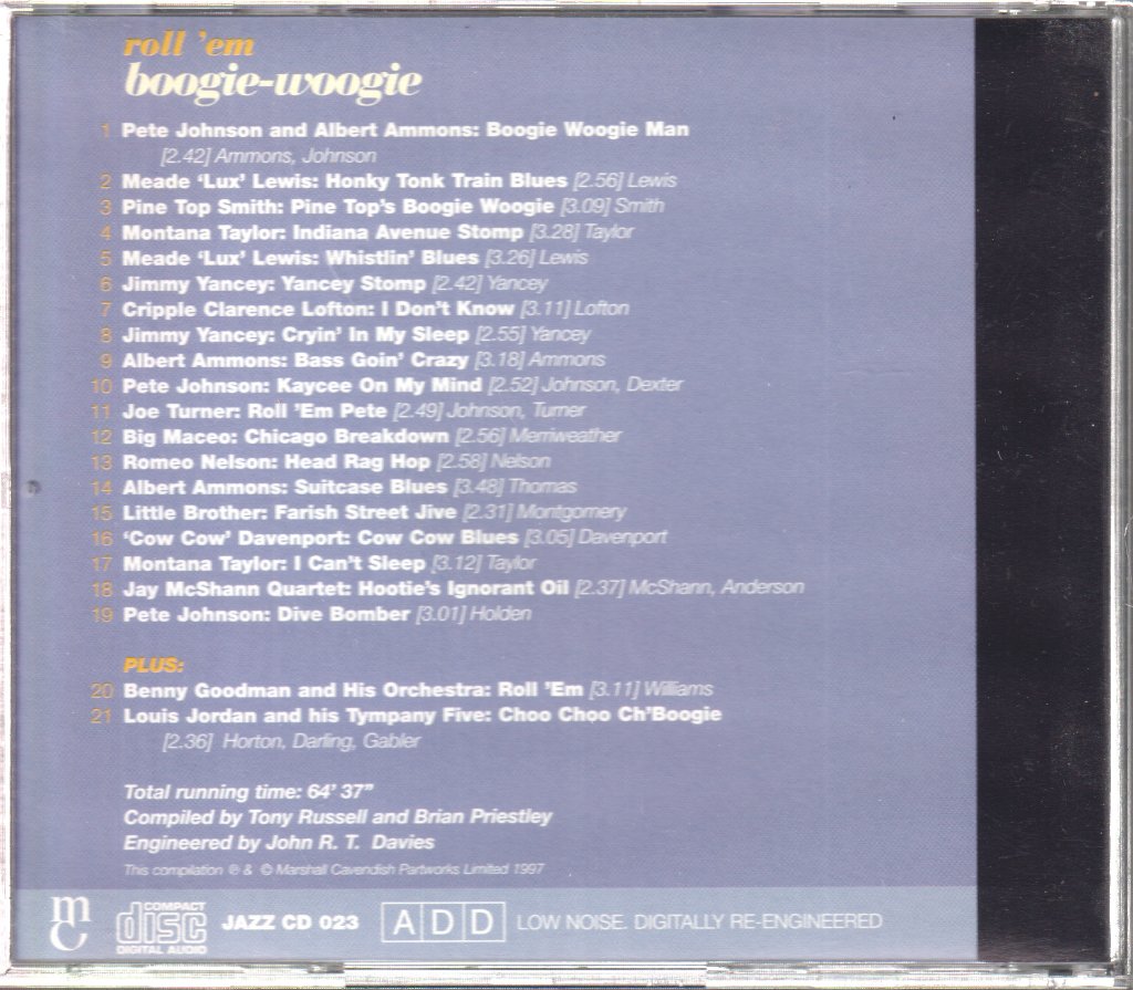 Various Artists - Roll 'Em Boogie Woogie - Cd