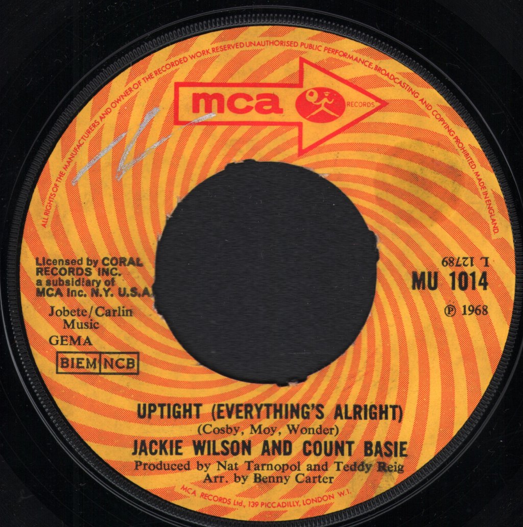 Jackie Wilson And Count Basie - For Your Precious Love - 7 Inch