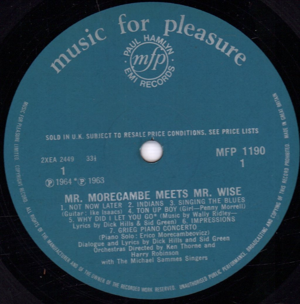 Morecambe And Wise - Mr Morecambe Meets Mr Wise - Lp