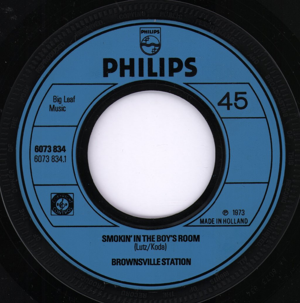 Brownsville Station - Smokin' In The Boys Room - 7 Inch