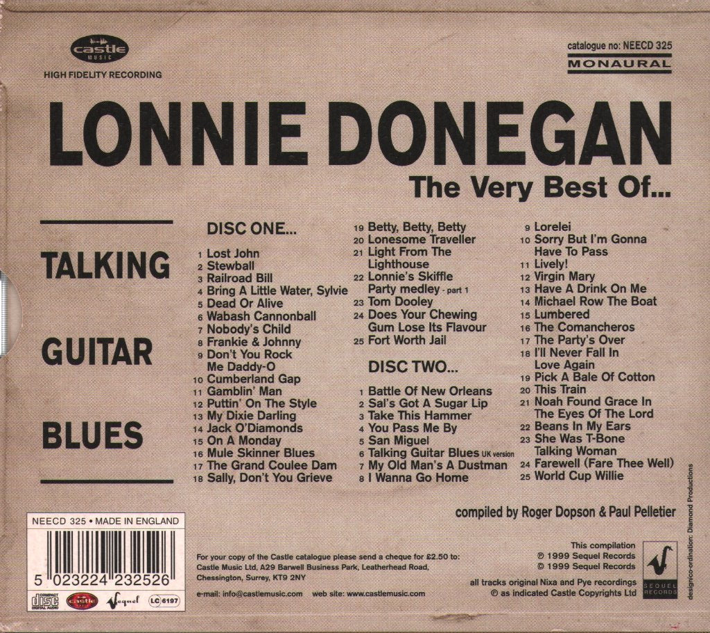 Lonnie Donegan - Talking Guitar Blues - The Very Best Of... - Double Cd