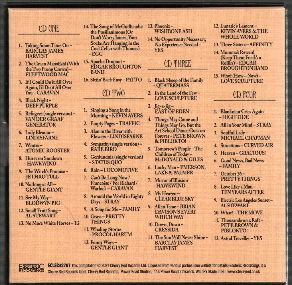 Various Artists - Taking Some Time On (Underground Sounds Of 1970) - Cd Set