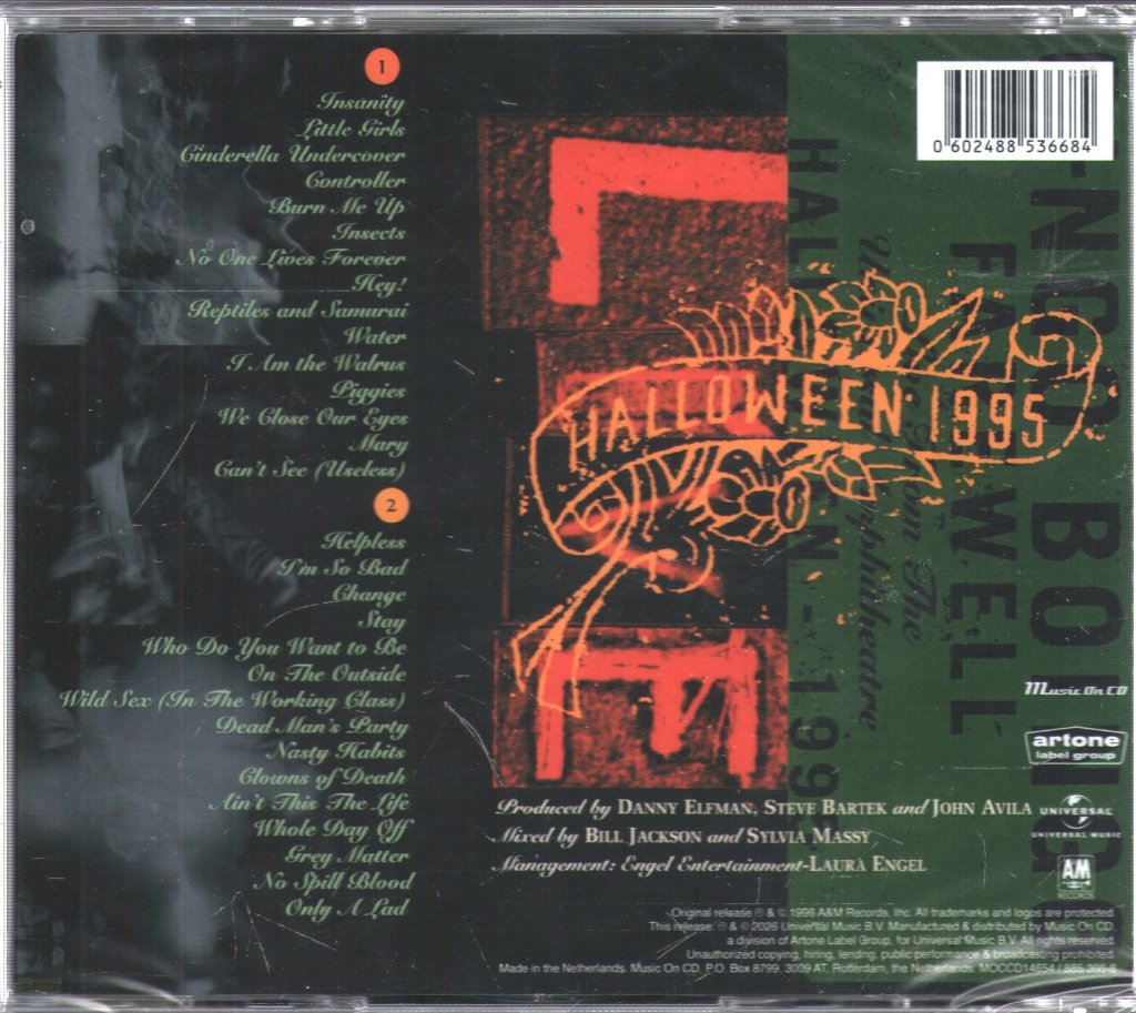 Oingo Boingo - Farewell: Live From the Universal Amphitheatre Halloween 1995 - Double Cd