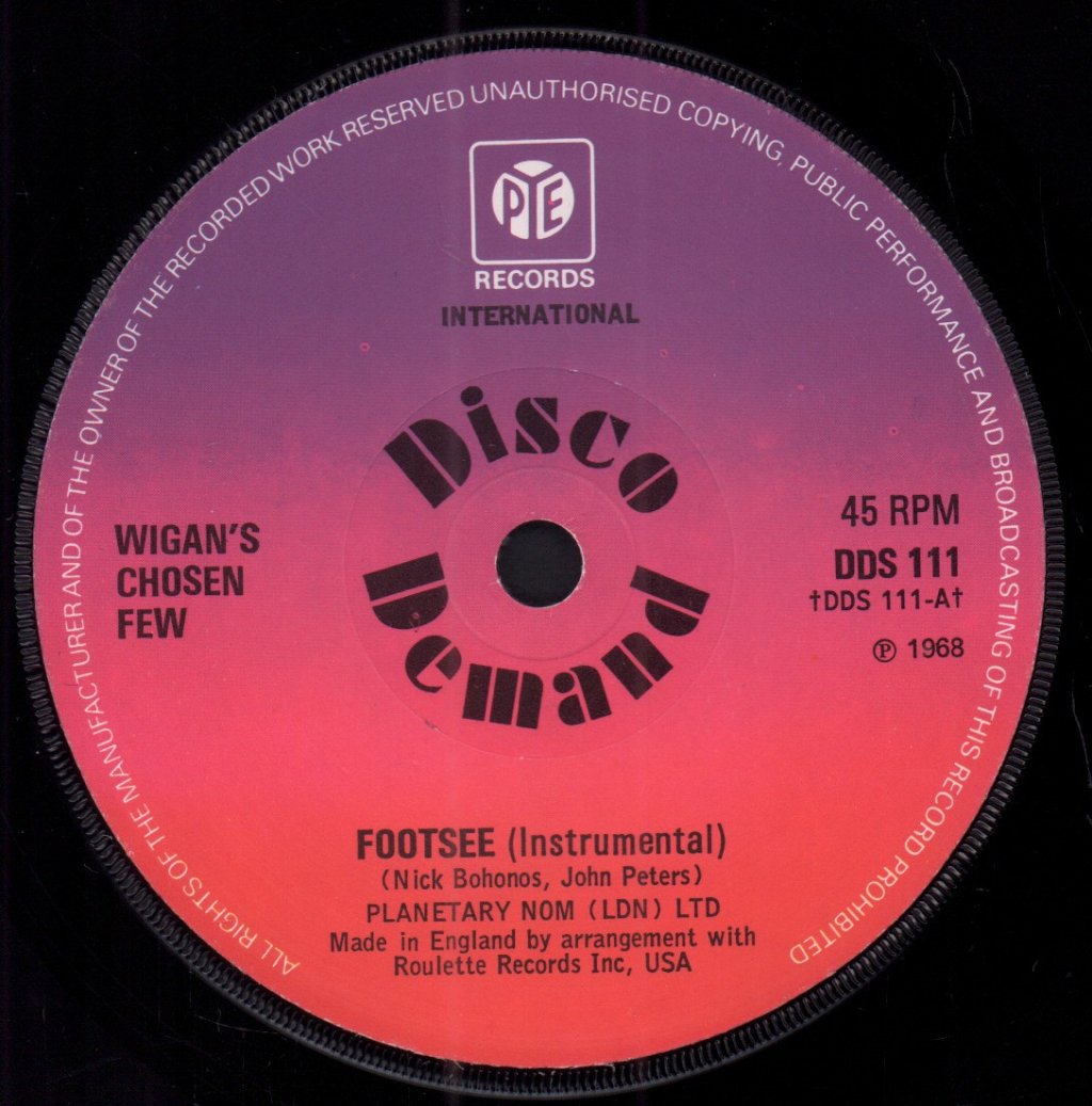 Wigan's Chosen Few / Chuck Wood - Footsee/7 Days Too Long - 7 Inch