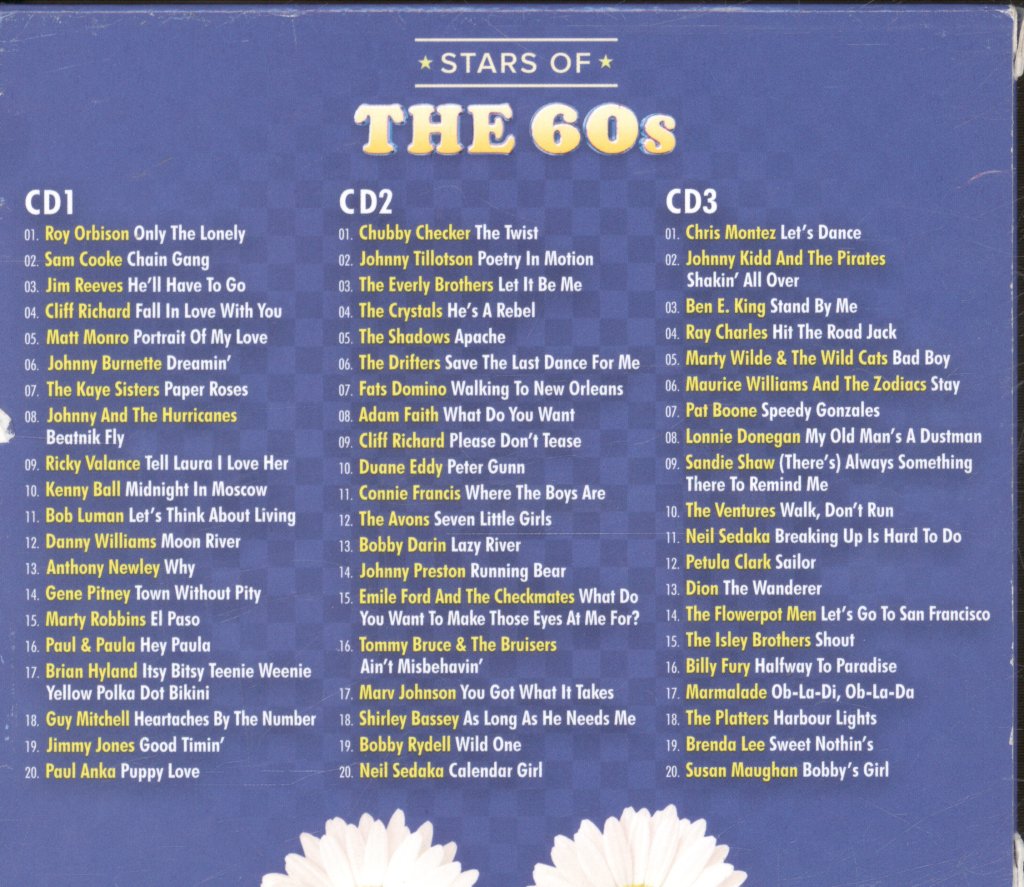 Various Artists - Stars Of The 60s (60 Essential Sixties Hits) - Triple Cd