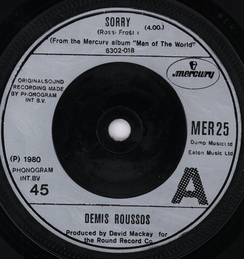 Demis Roussos - Sorry - 7 Inch